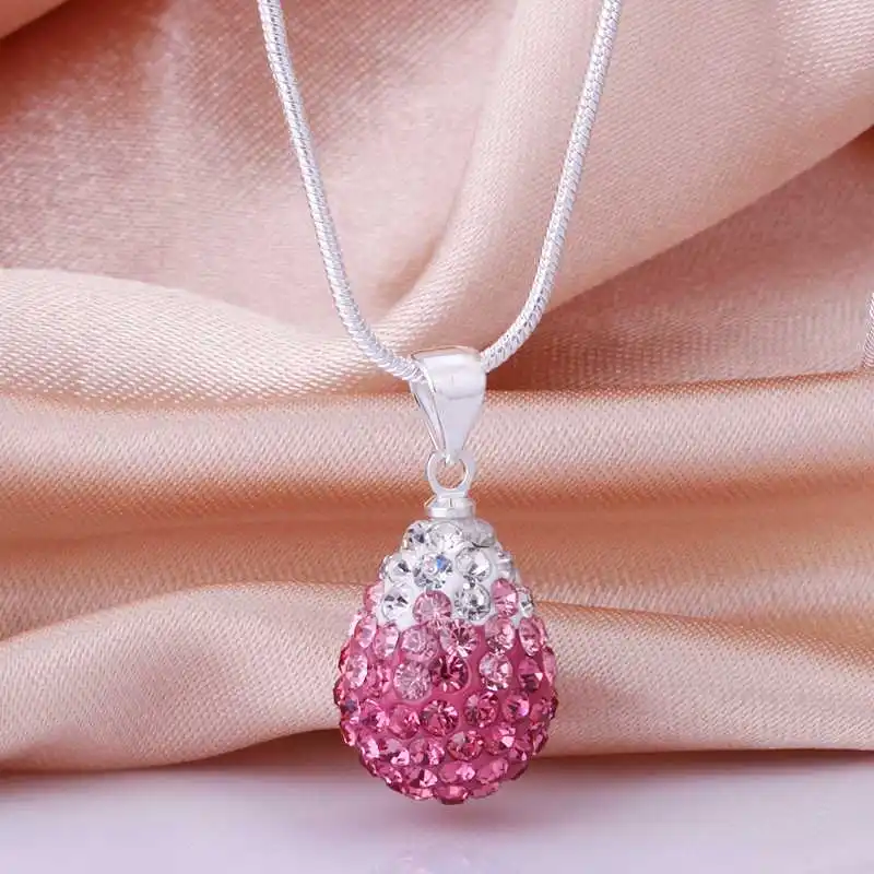 New Style! Free Shipping!10mm Handmade Disco Ball Beads Cute Gift Crystal Shamballa Necklace Fasion jewelry SBN010 | Украшения и