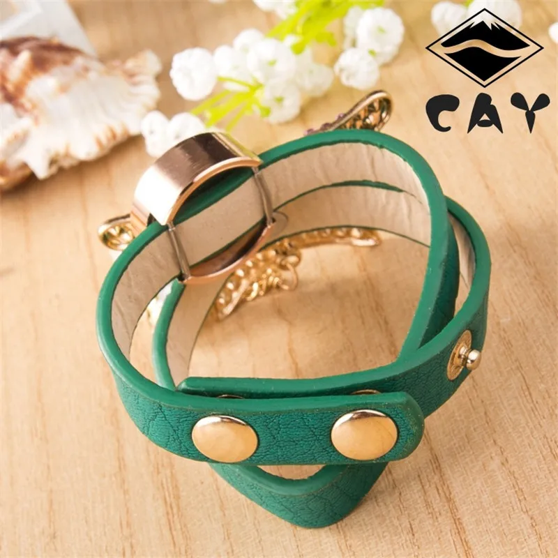 Новая Мода Симпатичные Бабочки и Бисера Смотреть Женщины Повседневная Кварцевые