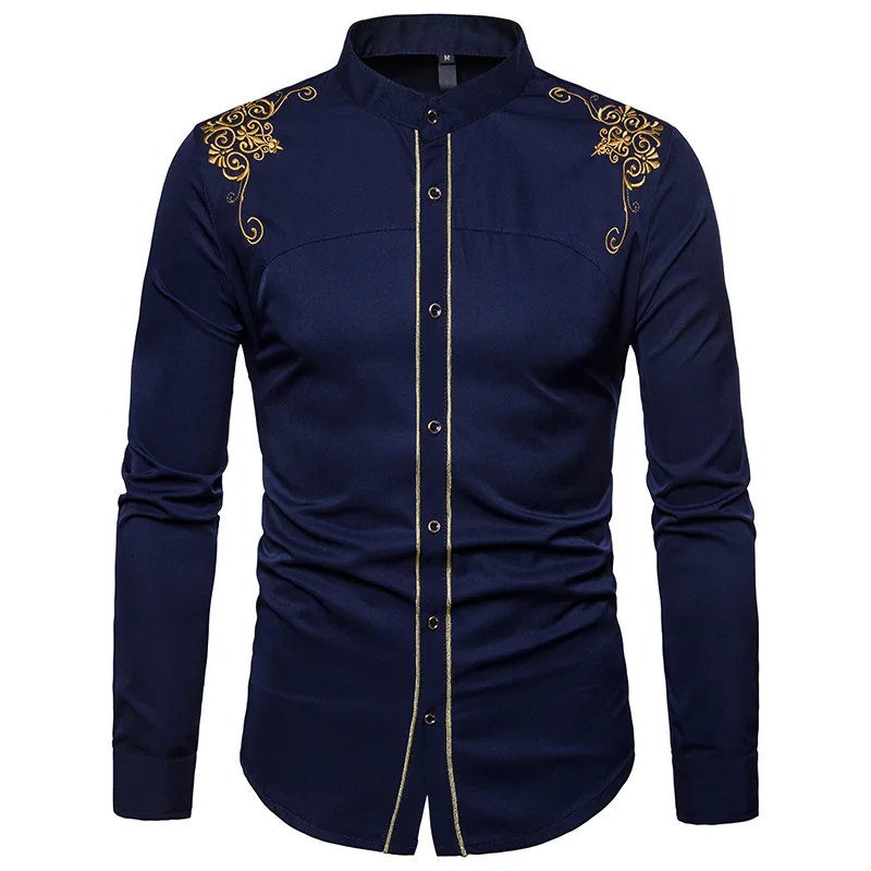 

New Style Men Shirts Fashion British Style Slim Shirts Casual Male Wild Trend Shirts For Men Spring Vogue Nice