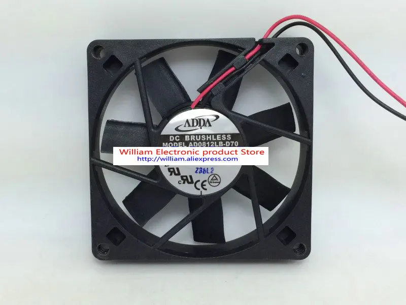 

New Original ADDA AD0812LB-D70 12V 0.09A 8015 Dual Ball silent fan power supply fan