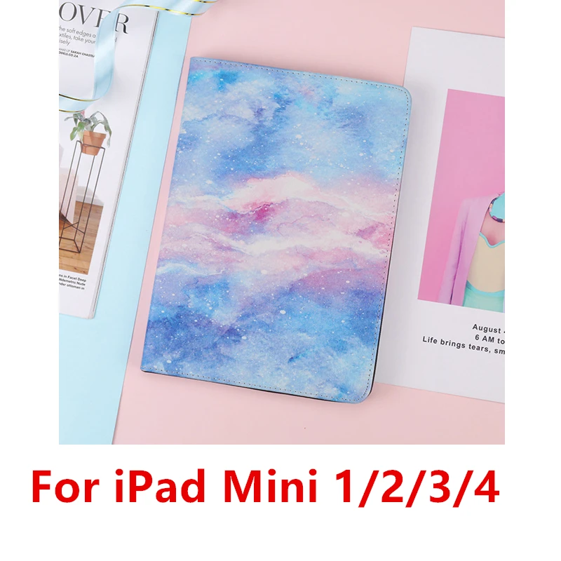 Blue 123 Чехол под мрамор для iPad 9,7 Силиконовая задняя кожа смарт-Чехлы для iPad Mini 2/3/4/5 Air 2 1 Pro 10,5 Pro 11 Coque принципиально - Цвет: Blue 123