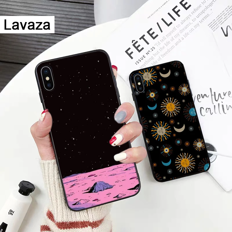 Космический звезды луна корабль астронавт силиконовый чехол для iPhone 5 5S 6 6S Plus 7 8 11