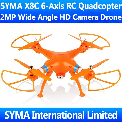 SYMA новейший X8C с 2 мегапиксельной широкоугольной HD камерой 4 ГГц 4CH RC Quadcopter Quadrocopter