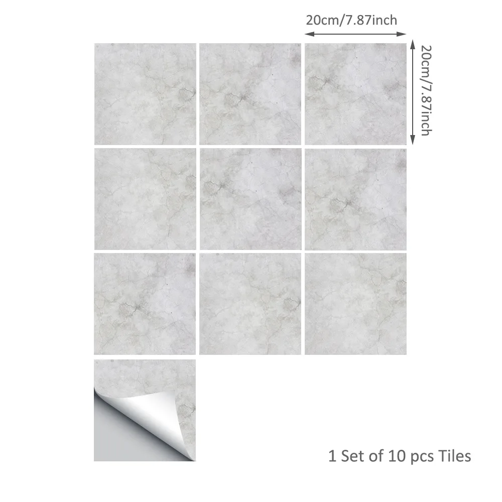 Креативное украшение Funlife бежевые наклейки на стену с мраморной текстурой плитки