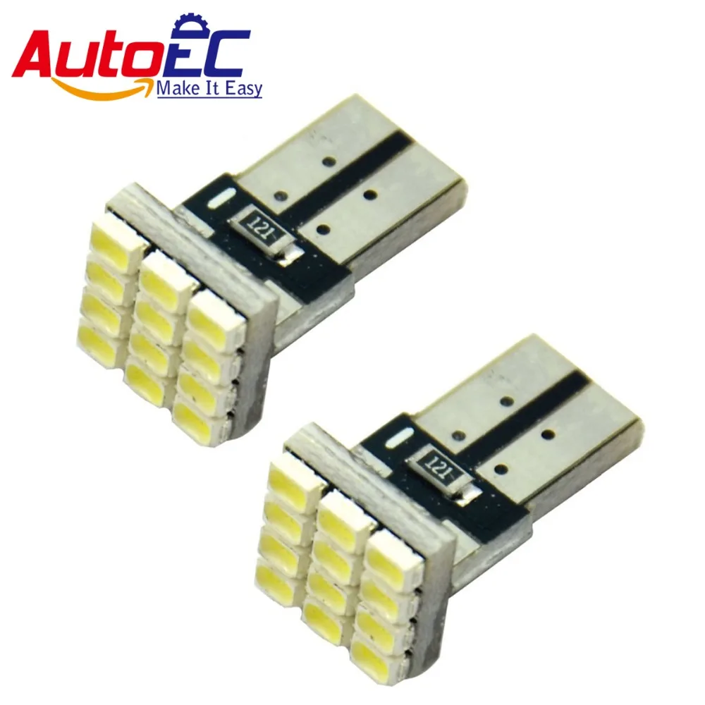 

AutoEC 100 X led T10 1206 12 smd 194 168 501 W5W W5WB 2821 1250 1251 фонарь, Белый # фонарь