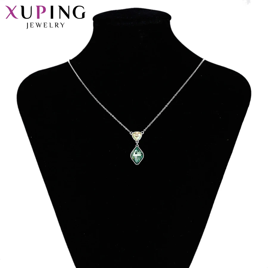 Xuping, модная подвеска, Роскошные Кристаллы от Swarovski, подвеска в виде капли воды, ожерелья для женщин, подарки на день Святого Валентина, 43461