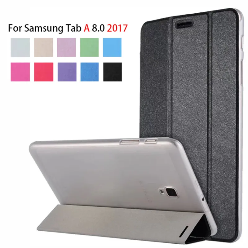 Чехол для Samsung Galaxy Tab A 8 0 2017 тонкий умный чехол подставка из искусственной кожи