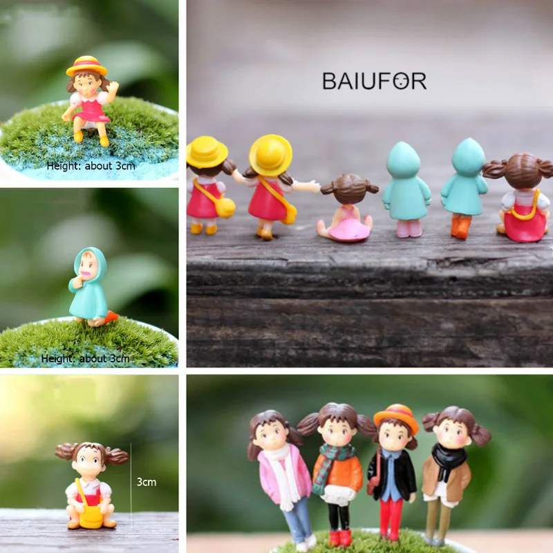 Миниатюры BAIUFOR аниме фигурки для девочек террариумов экшн сказочные садовые