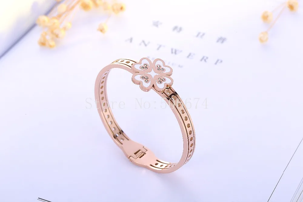 Женский браслет из нержавеющей стали 316L с фианитами 2019 | Украшения и аксессуары