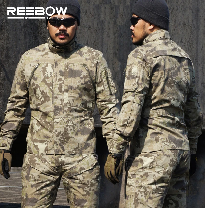 REEBOW тактическая Мужская городская Спортивная камуфляжная куртка BDU уличная