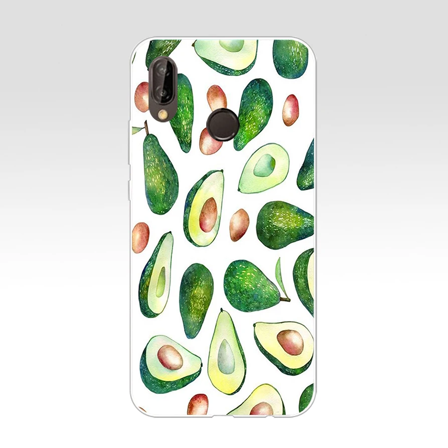 161H Avocado fruit art pattern Soft Silicone Tpu Cover Case for huawei Nova 3 3i p smart | Мобильные телефоны и