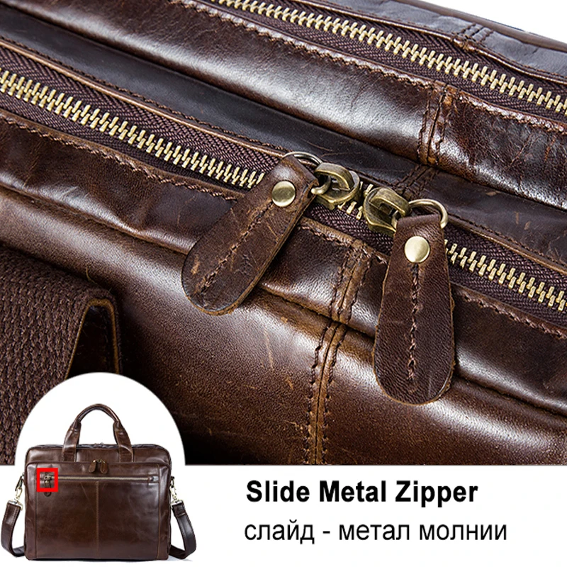 WESTAL из натуральной кожи Портфели Для мужчин сумка Бизнес сумки мужской кожаные