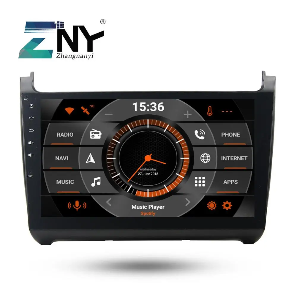 10 1 &quotips Android 9 0 Автомобильная Радио 2 Din Мультимедиа gps для VW POLO 2012 2018 Аудио Видео FM