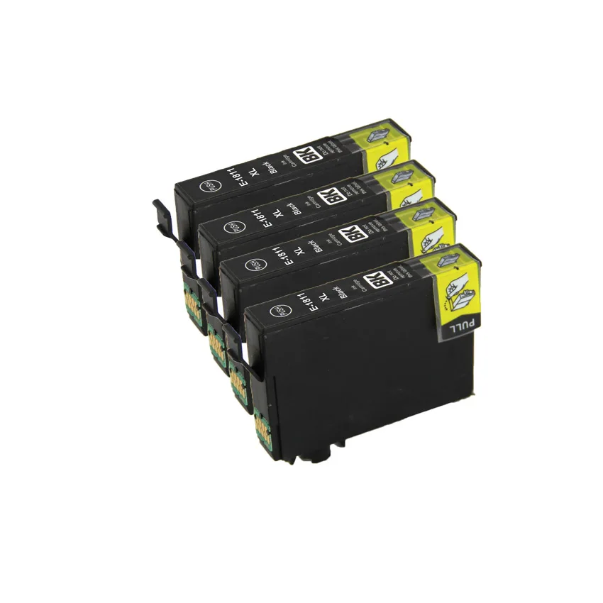 4BK T1811-T1814 совместимый чернильный картридж для принтера EPSON XP-30 XP-102 XP-202 XP-205 XP-302 XP-305 XP-402 XP-405 XP-405WH принтеры полный чернил - Цвет: 4BK
