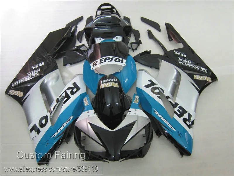 Литья под давлением топ продаж обтекатель комплект для CBR1000RR 2004 2005 серебряные