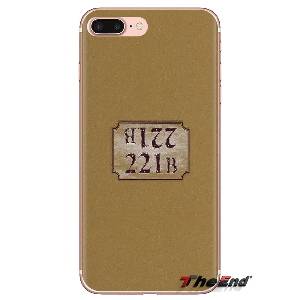 For Sony Xperia Z Z1 Z2 Z3 Z5 compact M2 M4 M5 C4 E3 T3 XA Huawei Mate 7 8 Y3II Sherlock Holmes 221B Doctor Who Soft Case Covers |