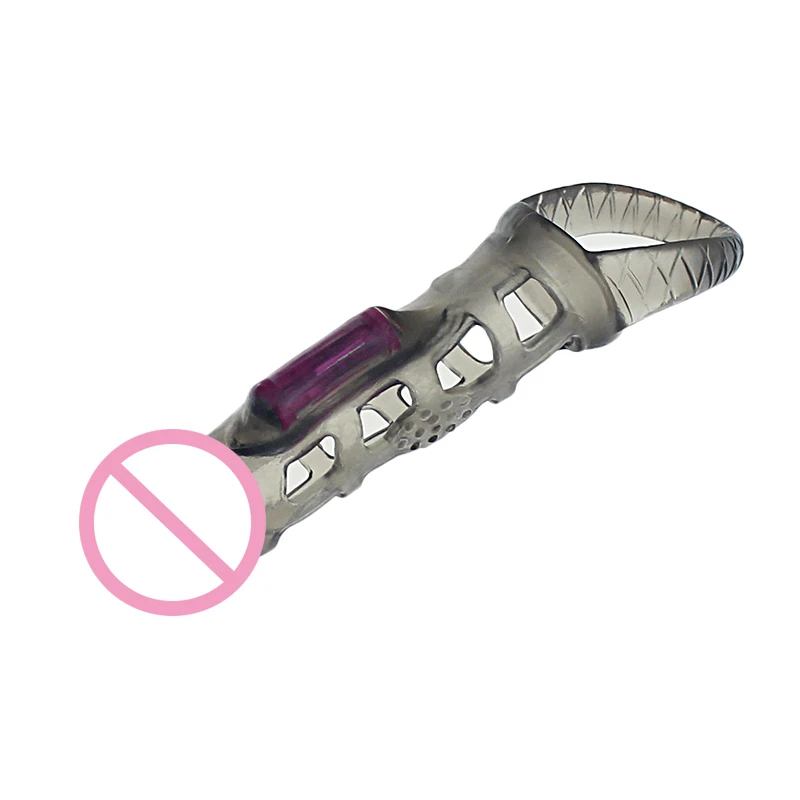 Sex Toys for Men Vibrating Penis Sleeve Extender Condom Realistic Enlargement Vibrator Cock Ring Products | Красота и здоровье