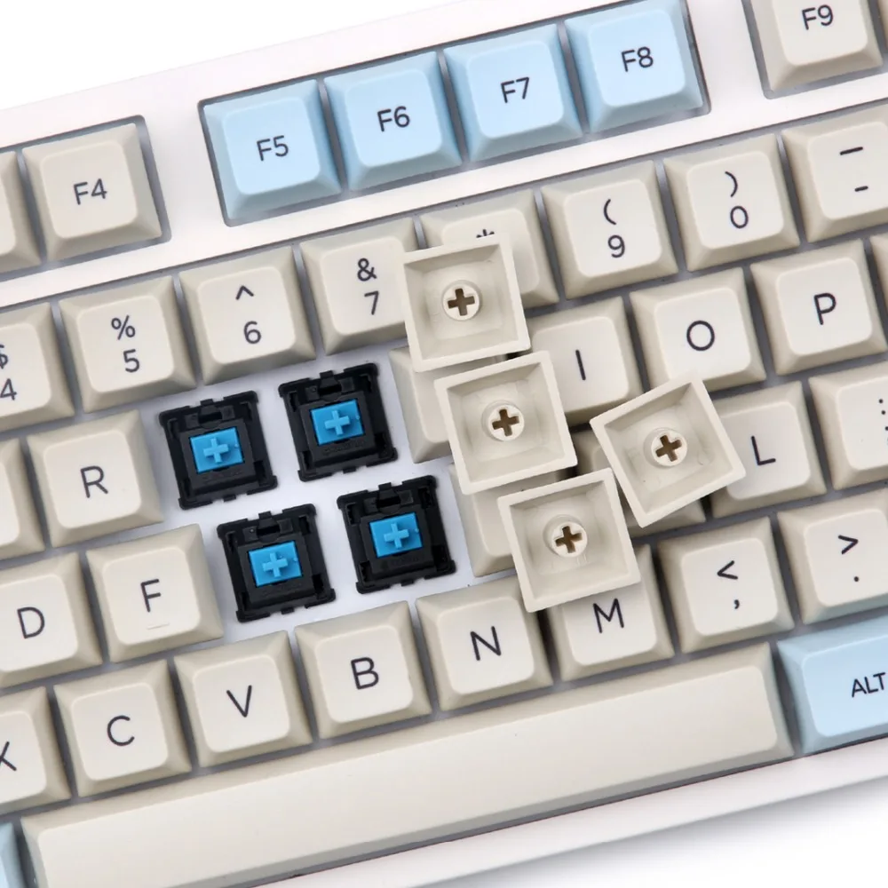 Xda профиль 165 клавиш pbt Материал краситель подложка keycap для mx Переключатель