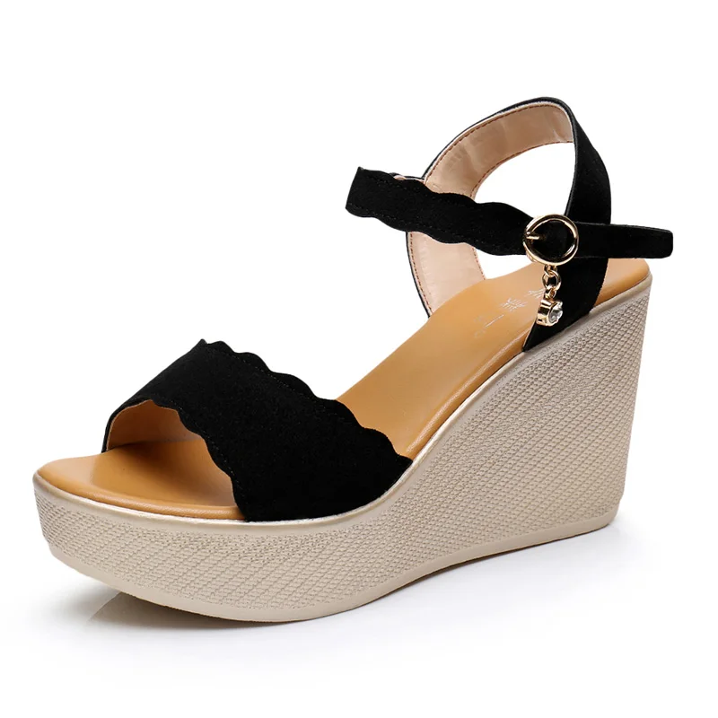 Сандалии на танкетке Лето 2019 новые женские водонепроницаемые сандалии толстой