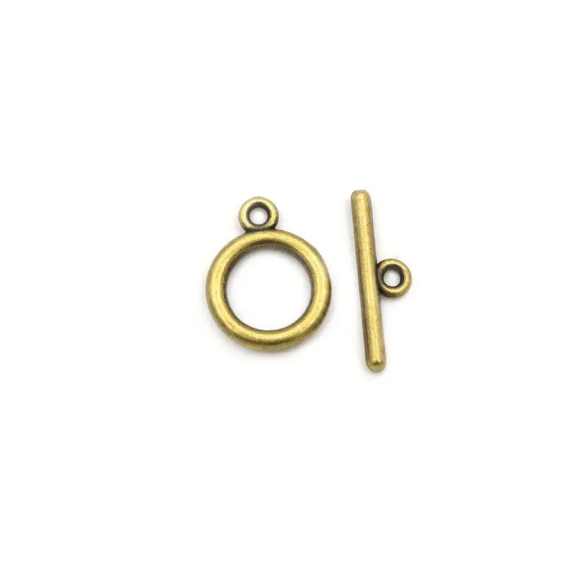 Accp0012 Bronze 10 комплектов золотое сердечко серебряного цвета, застежка для браслета, застежка для самостоятельного изготовления ювелирных изделий, аксессуары - Цвет: Accp0012 Bronze