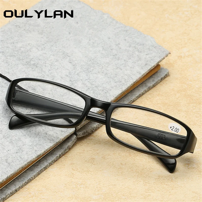 Oulylan, унисекс, тонкие очки для чтения TR90, очки из смолы+ 2,0, очки для дальнозоркости, женские белые очки+ 1,5 2,0 2,5 3,0