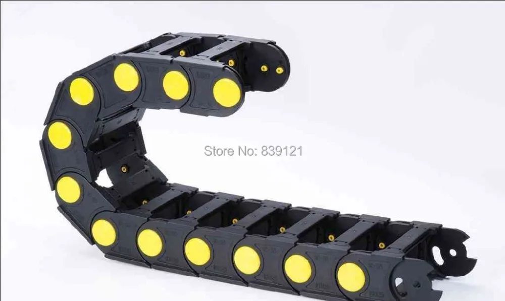 free ship 10x10mm Cable drag chain wire carrier with end connectors plastic cable for CNC Router Machine Tools 1000mm | Обустройство