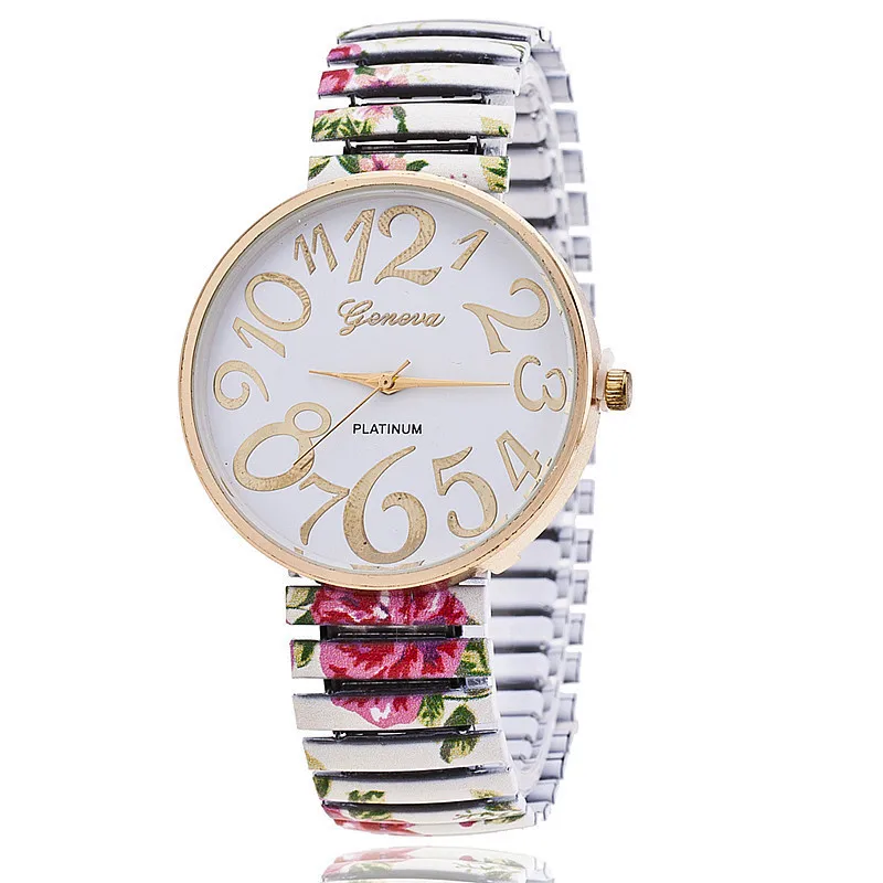 Drop Shipping Women Flower Pattern Watch Casual Ladies Fashion Quartz Wristwatches Female Clock Relogio Feminino | Наручные часы