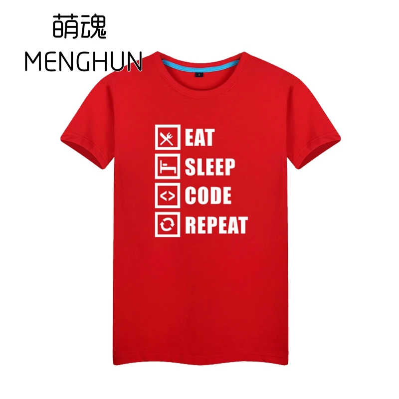 It programmer/Футболки с героями мультфильмов аниме фанаты игр летние хлопковые