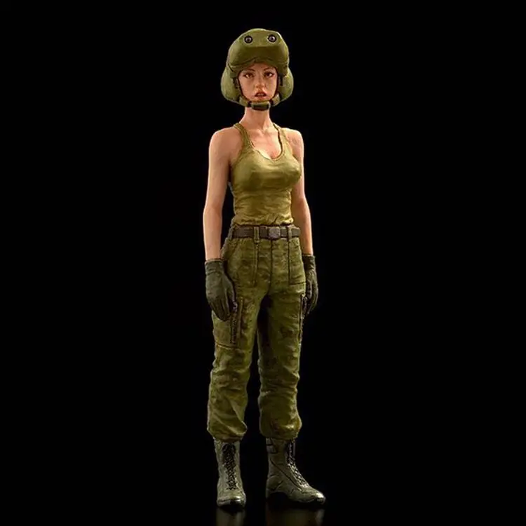Масштаб 1/35 фэнтезийная Женская Миниатюрная модель для водителя из неокрашенной