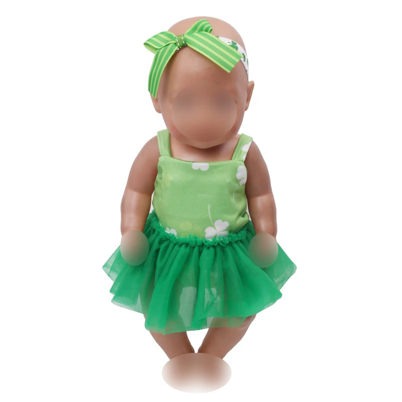 Кукольная одежда милое платье для маленьких девочек 6 видов цветов + повязка на