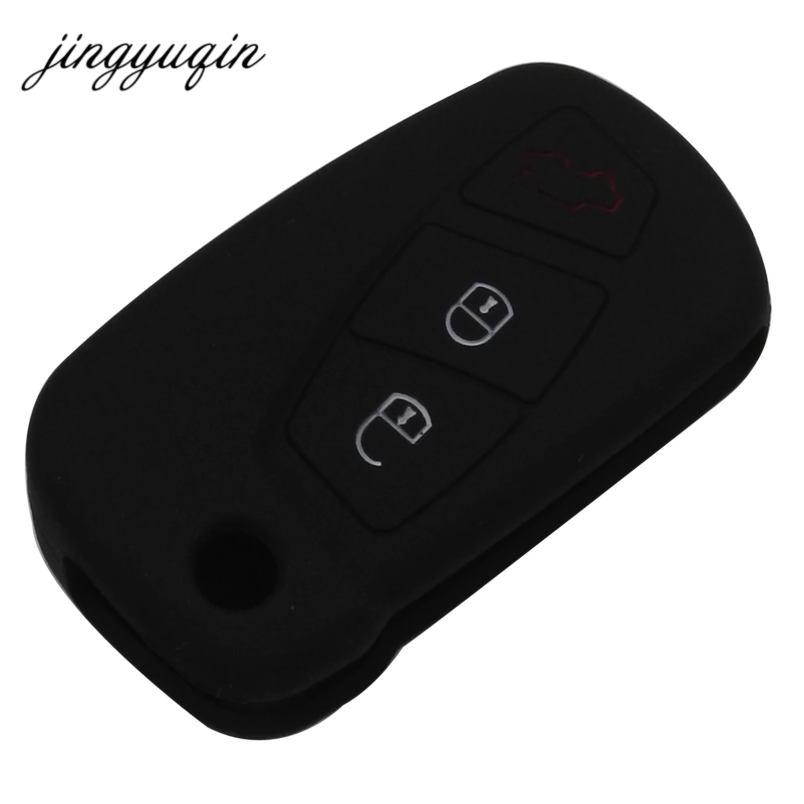 Силиконовый чехол jingyuqin для Ford KA 3 кнопочный дистанционный флип брелок ключей