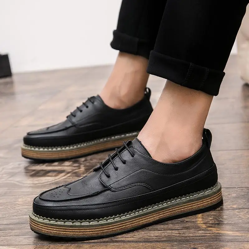 2017 г. Новая Осенняя мужская обувь для отдыха и комфорта | Обувь