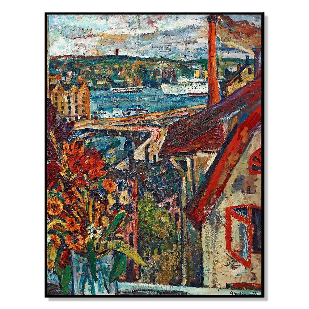 2018 абстрактная картина маслом на холсте Скандинавский современный плакат и