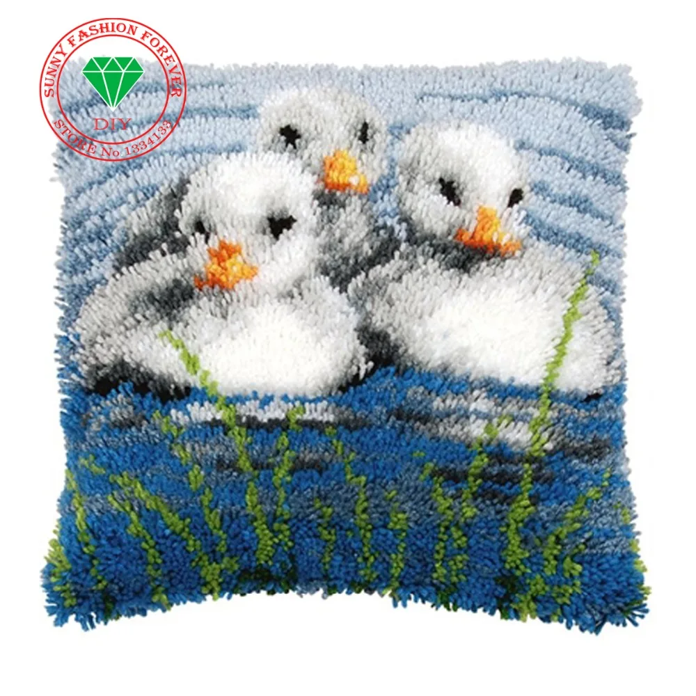 Фетровый коврик с крючком для рукоделия|latch hook rug kit|latch rughook kit |