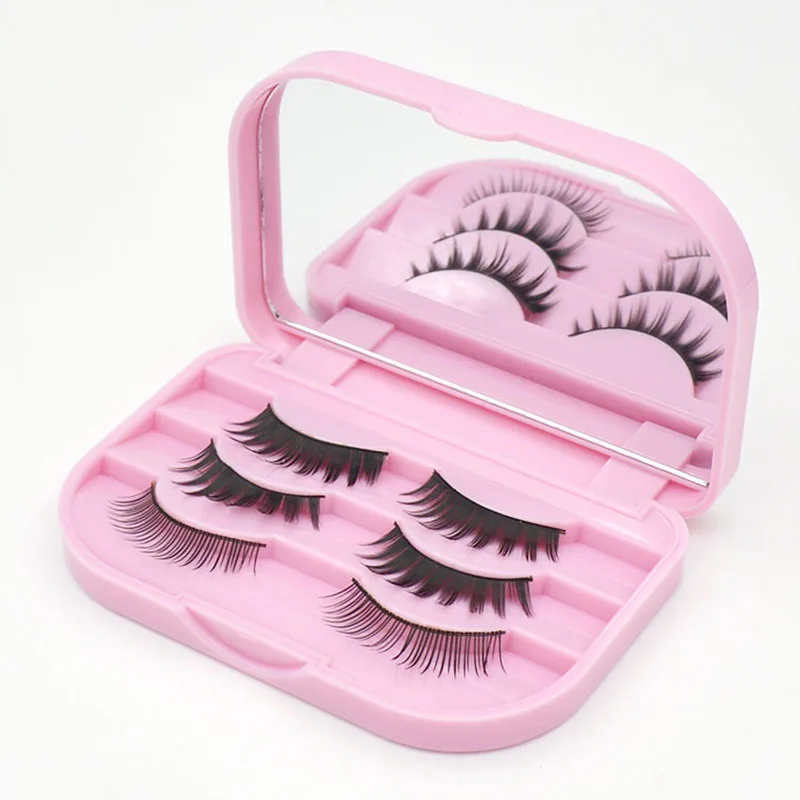 5 шт./лот светло розовый Футляр для ресниц коробки удобно Ресниц Организатор