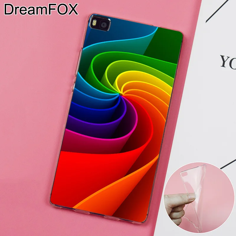 Dreamfox K002 3D swirl формы Мягкие TPU силиконовый чехол для Huawei P8 p9 P10 lite плюс 2017 Honor 8 Pro 9 6x |