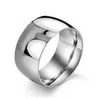 MOREDEAR 12 мм из белого золота Титан Сталь кольца для Для мужчин и Для женщин вечерние ювелирные вечерние кольца