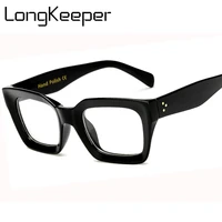 long keeper men women square eye pc glasses frames unisex optical glasses pc eyeglasses men computer clear len eyewears am6885