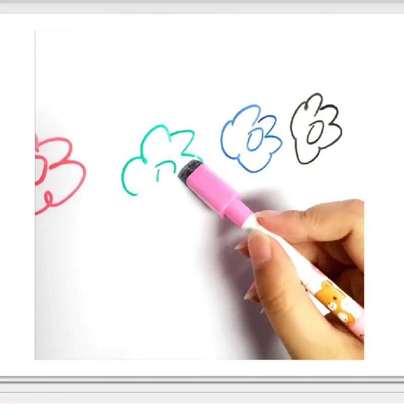

4 colors white board maker pen white board whiteboard marker liquid chalk erasable glass ceramics maker pen easy erasing