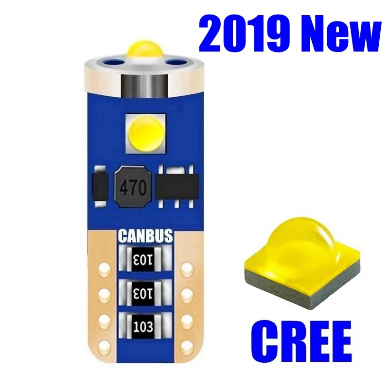 T10 W5W WY5W Высокое качество Cree чип светодиодный автомобильный парковочный источник света Canbus Нет ошибок Авто Чтение купольная лампа Клин хвост боковой лампы