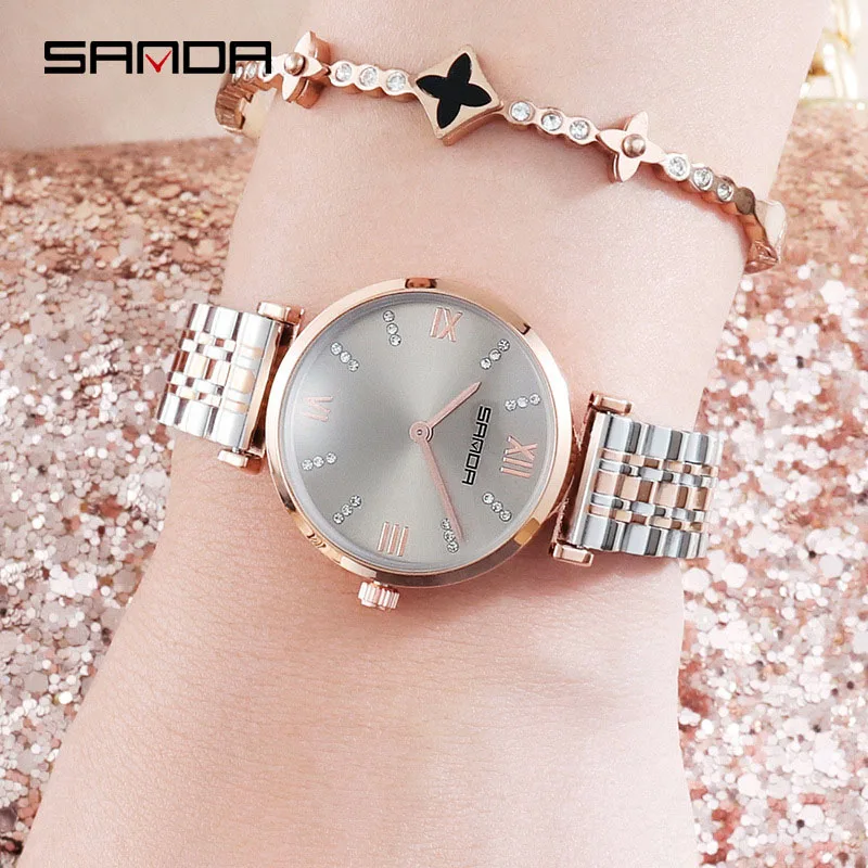 

Quartz Watch Ladies Waterproof Wrist Watch Women Top Brand Luxury Watch Woman Female Stainless Steel Bracelet Dress Female Clock