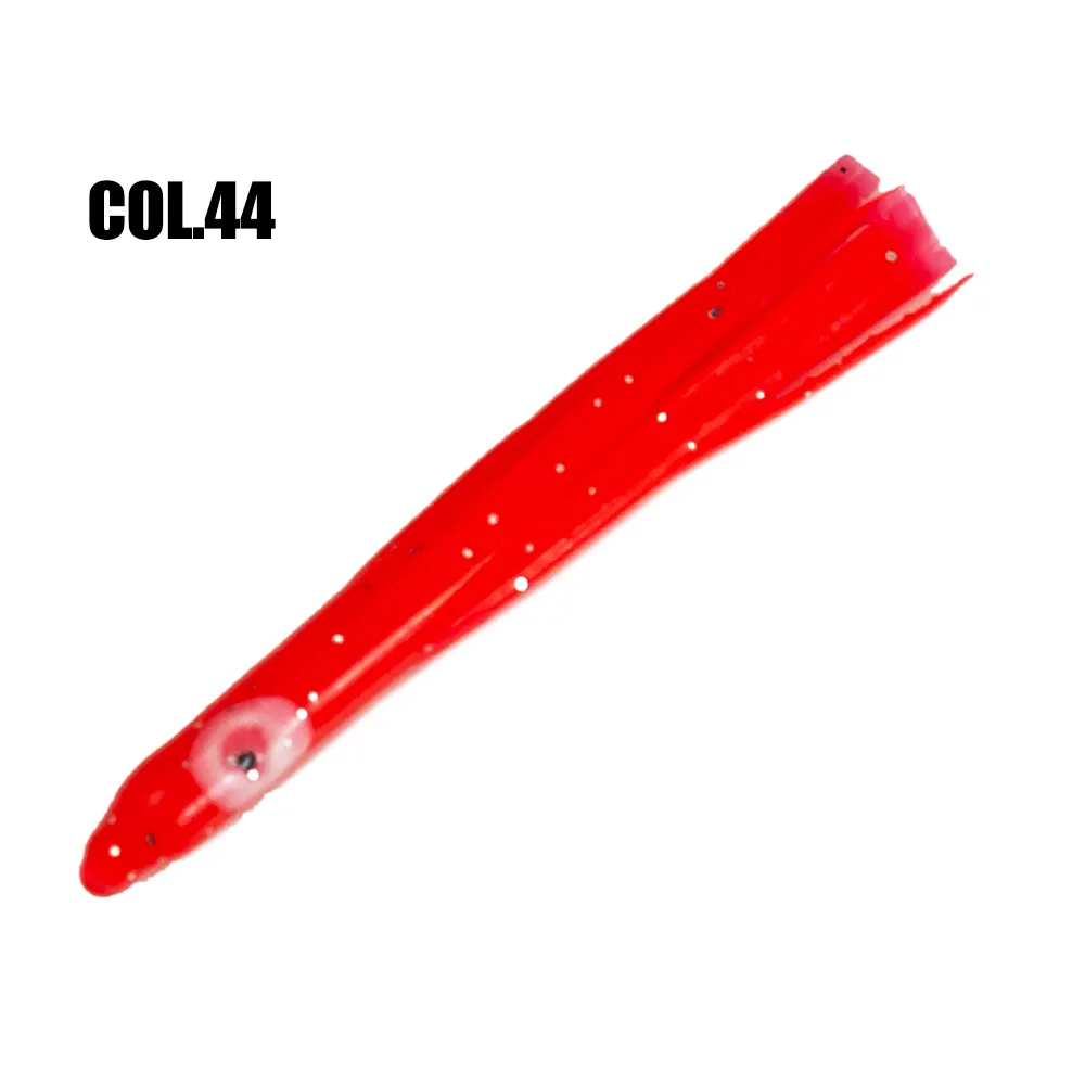 Col 44 10 шт. 10 см светящиеся игольчатые юбки кальмаров, мягкие приманки осьминог рыболовные приманки - Цвет: Col 44