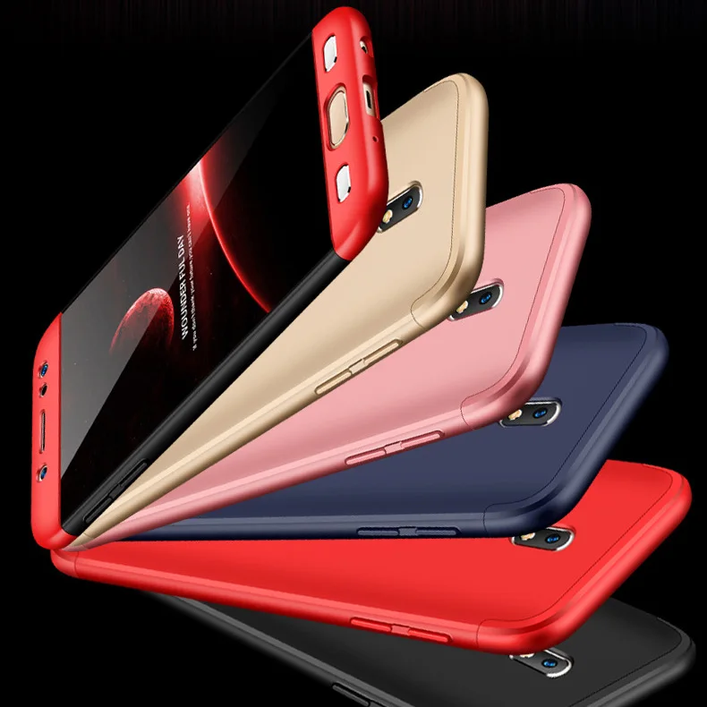360 градусов полный охват чехол для samsung Galaxy J7 J5 J3 2017 J730 крышка тонкий жесткий