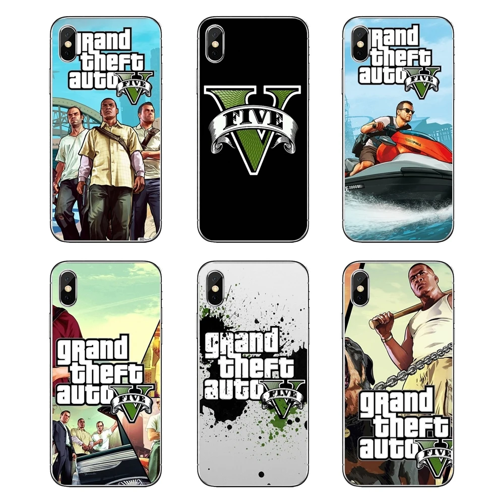 Для samsung Galaxy Note 8 9 S9 S10 A8 A9 Star Lite Plus A6S A9S gta grand theft auto 5 Freddy прозрачный мягкий чехол