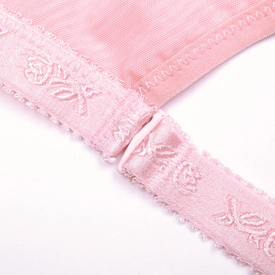 Mesh Bralette Глубокий V бесшовные бюстгальтер без косточек тонкий сексуальное женское