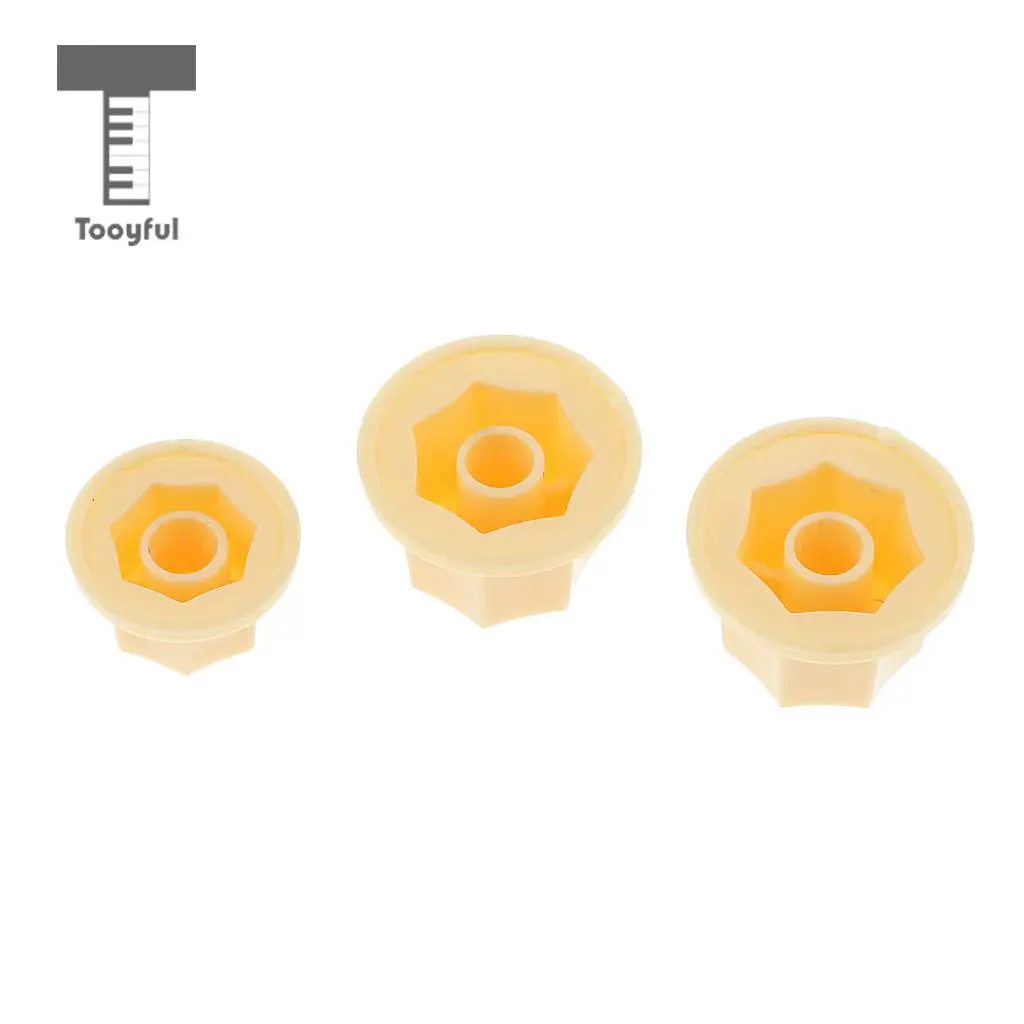 Plastic 3 Pieces Volume Toggle Control Knob Button for JB Jazz Bass Replacement Parts DIY | Спорт и развлечения