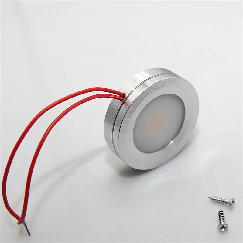 10 шт. 7 Вт COB LED puck light 110 В 220 ультра тонкая круглая светодиодная подсветка под шкаф
