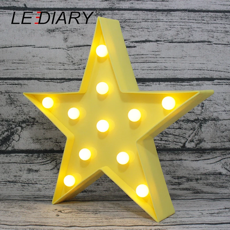 LEDIARY милым изображением облачка с луны и звезд LED 3D светильник Ночной Дети игрушка