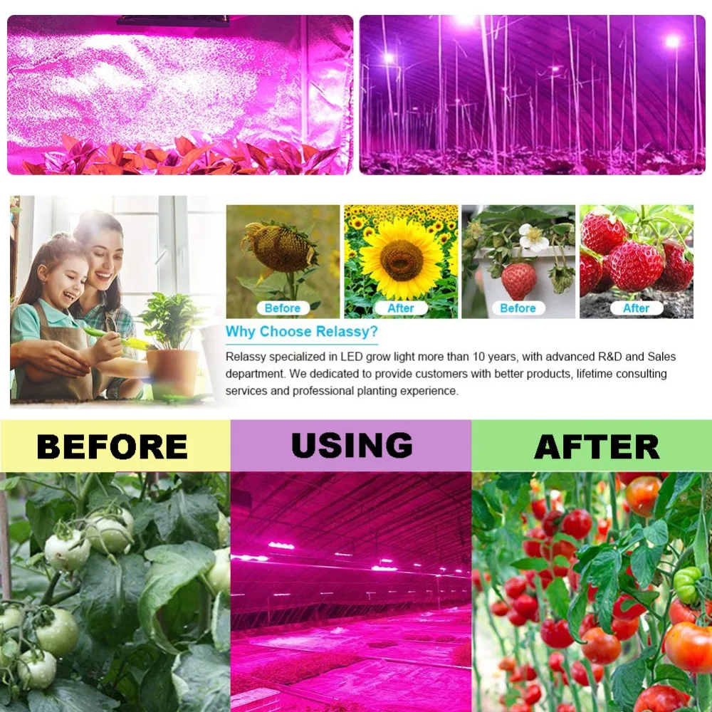 2019 НОВЫЙ лакированный светодиодный свет для выращивания произвольной строчки