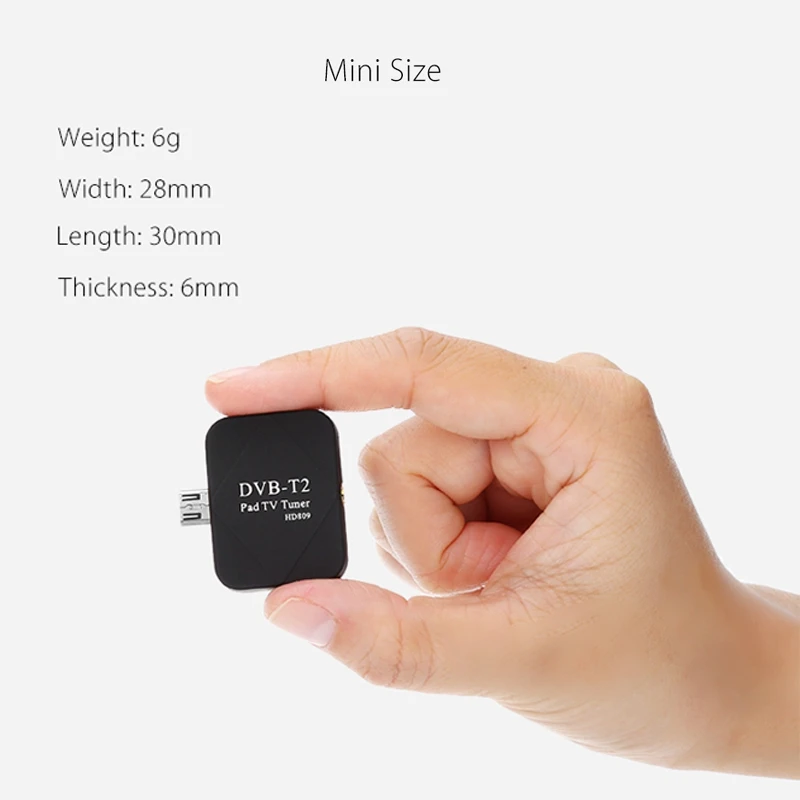 Portable USB DVB-T/T2 TV Tuner Stick Dongle Receiver for Android Smartphone | Электроника